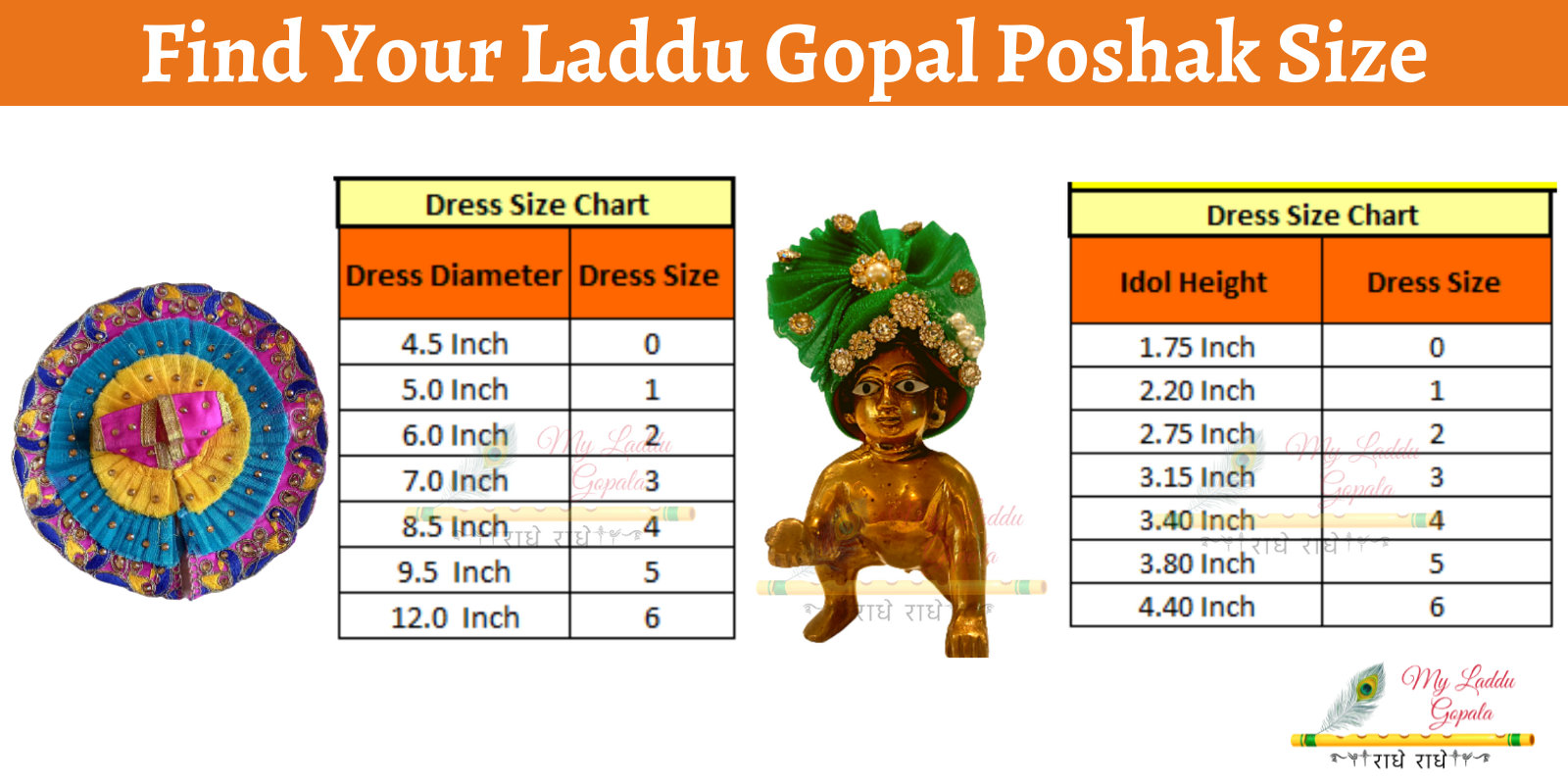 Laddu Gopal Dress () For Lord krishna/Kanha Ji Size/Number 4 - Rakhi  Special | eBay